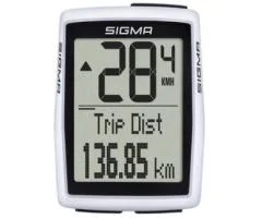 Велокомпьютер SIGMA, BC 12.0 WR, 12 функций, проводной, белы