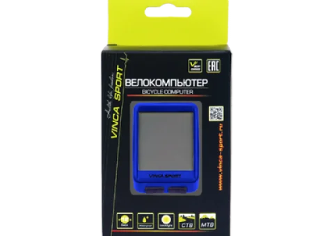 Велокомпьютер Vinca Sport, беспроводной, 12 функций, синий с - 2/4