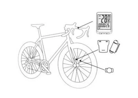 Компьютер беспроводной Vinca Sport, 12 функций, зеленый с че - 2/4