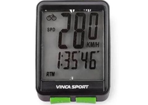 Велокомпьютер Vinca Sport, 12 функций, беспроводной, черный - 1/4